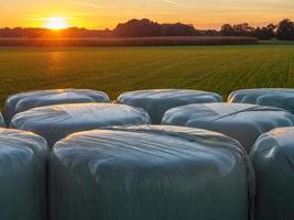 tramonto nel muensterland tedesco foto