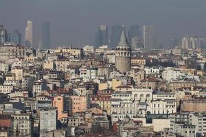 Torre di Galata nella città di Istanbul foto
