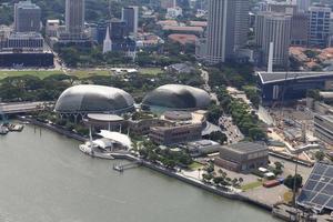 vista a volo d'uccello di singapore foto