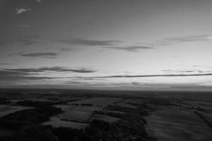 classica vista aerea ad alto angolo in bianco e nero dell'inghilterra paesaggio urbano della gran bretagna foto