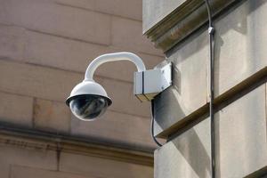 videocamera di sicurezza del CCTV nell'edificio per uffici foto