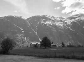 eidfjord e l'hardangerfjord in Norvegia foto