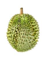 frutta durian isolata su sfondo bianco, frutta tailandese foto