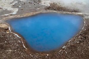 vista dei campi di lava di una passata eruzione vulcanica in Islanda. foto