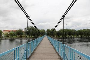 avanos ponte su kizilirmak, città di avanos, turchia foto