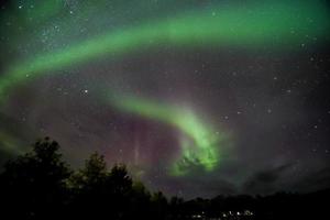 aurora boreale sull'Islanda foto