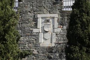 simboli del cavaliere nel castello di bodrum foto