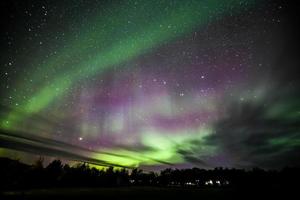 aurora boreale sull'Islanda foto