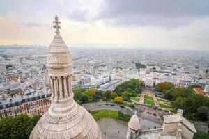 vista di parigi dalla basilica del sacre coeur foto