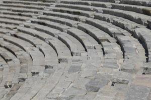 teatro di Alicarnasso a Bodrum, Turchia foto