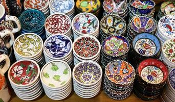 ceramiche turche nel grande bazar foto