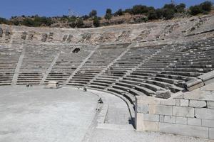 teatro di Alicarnasso a Bodrum, Turchia foto