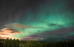 aurora boreale sull'Islanda foto