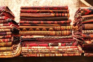 tappeti turchi nel grande bazar foto
