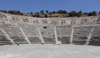 teatro di Alicarnasso a Bodrum, Turchia foto