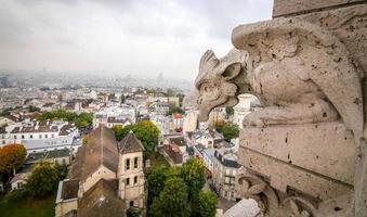 vista di parigi dalla basilica del sacre coeur foto