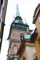 chiesa tedesca a gamla stan, stoccolma, svezia foto