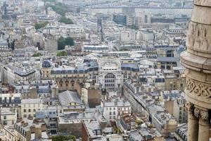 vista di parigi dalla basilica del sacre coeur foto