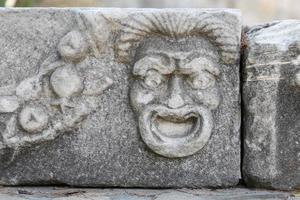 rilievo facciale nel castello di bodrum, mugla, turchia foto