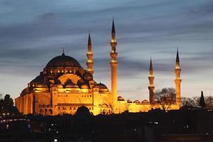 Moschea Suleymaniye a Istanbul, Turchia foto