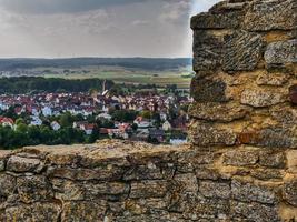 waldeck con il grande bacino idrico di wsater in germania foto