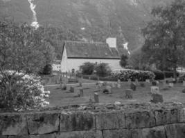 primavera nell'eidfjord in Norvegia foto