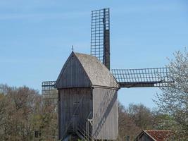 vecchio mulino a vento in Westfalia foto