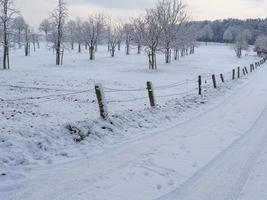 orario invernale in un castello tedesco foto