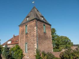 villaggio di krudenburg sul fiume Lippe foto