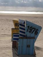 isola di langeoog nel mare del nord tedesco foto