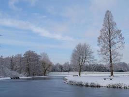 orario invernale in un castello tedesco foto