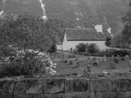 primavera nell'eidfjord in Norvegia foto