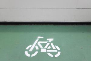 segno del parco biciclette foto