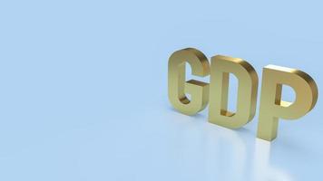 oro PIL per il concetto di business rendering 3d foto