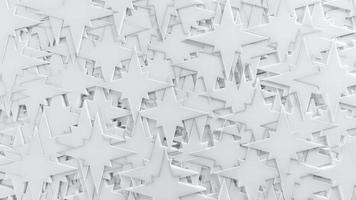 sfondo bianco 3d trama astratta a 4 punte modello stella foto
