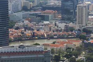 vista a volo d'uccello di singapore foto