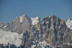 natura invernale di montagna foto