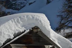 natura invernale di montagna foto