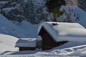 natura invernale di montagna foto