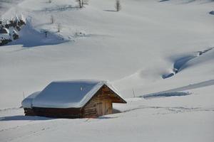 natura invernale di montagna foto