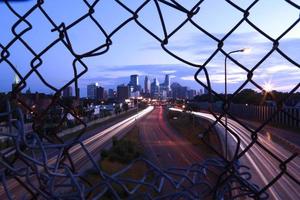 orizzonte di paesaggio urbano di Minneapolis foto