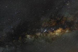 primo piano della Via Lattea, fotografia a lunga esposizione, con grano foto
