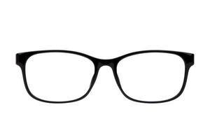 occhiali da vista isolati su priorità bassa bianca foto