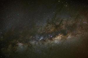 nucleo della Via Lattea. centro galattico della via lattea, fotografia a lunga esposizione, con grana foto
