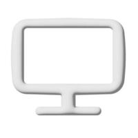 icona del desktop 3d isolato su sfondo bianco foto