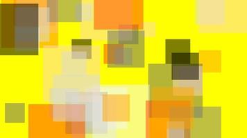 quadrati arancioni grigi astratti con sfondo giallo foto