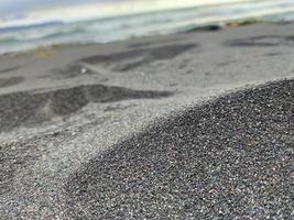 spiaggia il sole ha tramontato il relax dell'oceano foto