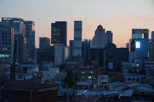 paesaggio dell'appartamento a seoul, corea foto