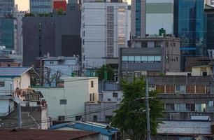 paesaggio dell'appartamento a seoul, corea foto