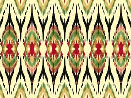 linea arte modello indigeno abbigliamento etnico modello astratto sfondo giallo foto